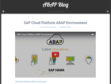 Tablet Screenshot of abap-blog.ru